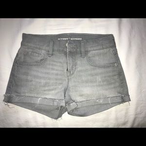 Gray Old Navy Boyfriend Shorts